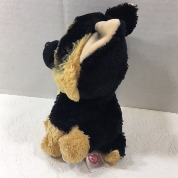 TY Beanie Boo "Spirit" German Shepherd Gold Glitter Eyes 2020 TySilk No Tags 6" - Picture 2 of 5